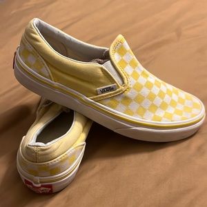 Yellow checkered vans
